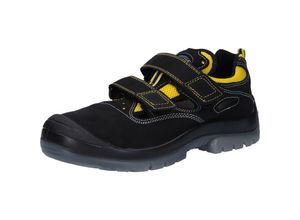 4019202123345 - Cl Dune Sandale S1 Sicherheitsschuhe schwarz gelb Gr 44 - schwarz - Canadianline