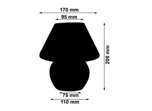 4019231051718 - Tischleuchte Glas weiß Ø 17 cm