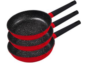 4019256020867 - KING »3tlg Bratpfannenset« SHINE-RED Induktion 20+24+28cm