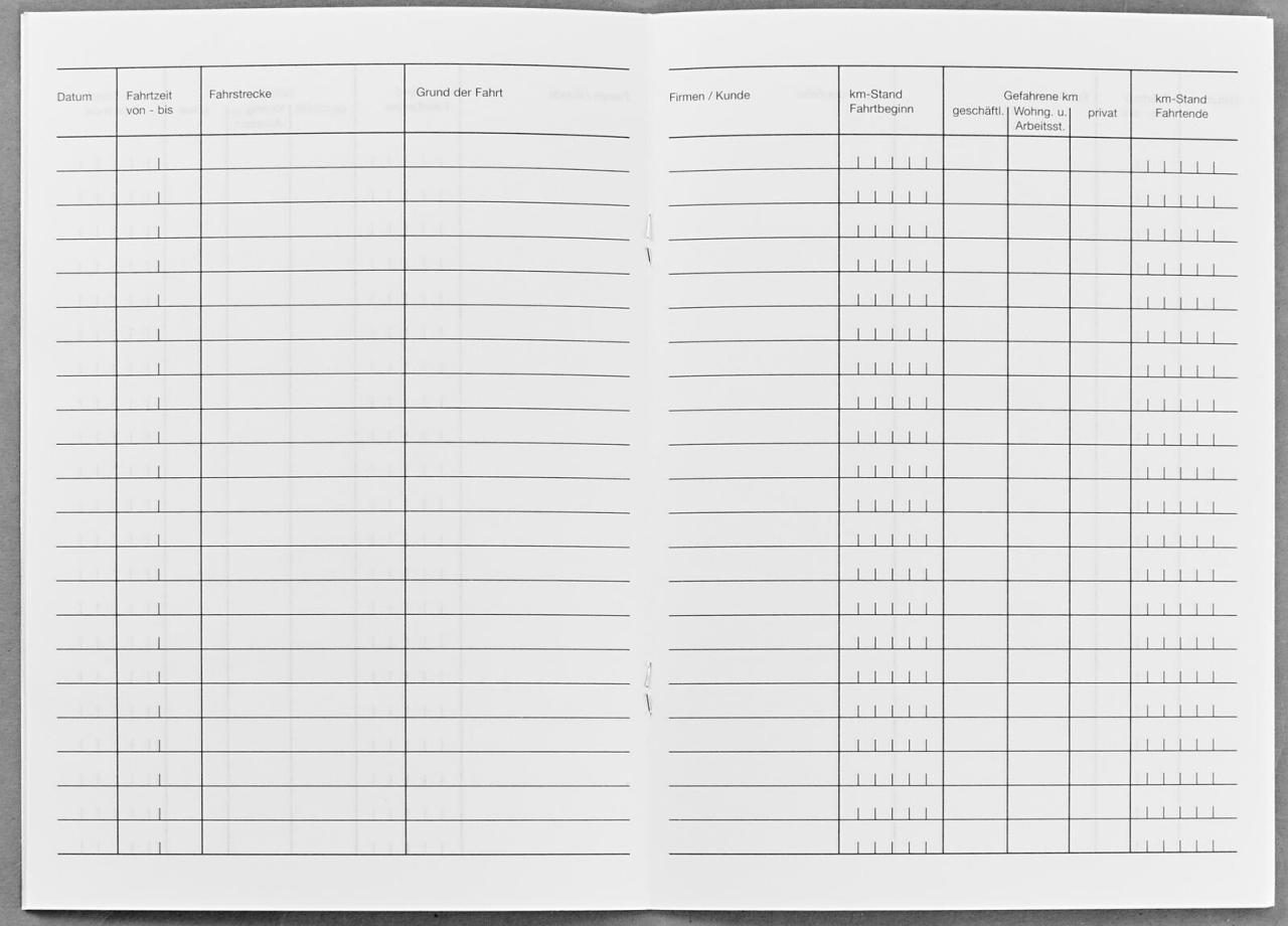 4019333042515 - neutral Fahrtenbücher Fahrtenbuch Pkw mit Kraftstoffverbrauch 4251 DIN A5 20 Seiten