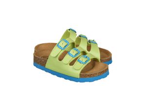 4019335379275 - LICO - Pantoletten BIOLINE KIDS in lemon blau Gr28