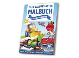 4019393986781 - Mein zauberhaftes Malbuch - Welt der Fahrzeuge Kartoniert (TB)