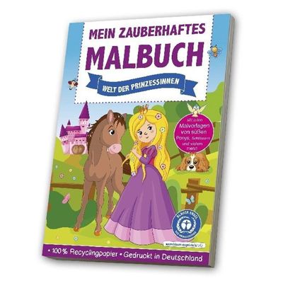 4019393986811 - Mein zauberhaftes Malbuch - Welt der Prinzessinnen Kartoniert (TB)