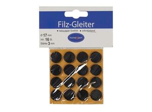 4019398017039 - Filzgleiter 17 mm Filz braun selbstklebend - Hansi-siebert