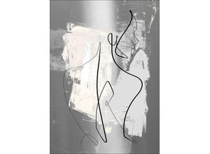 4019449472237 - PRO ART Aludibondbild FIGURELINES II (BHT 70x100x110 cm) BHT 70x100x110 cm bunt Alubild Metallbild