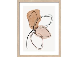 4019449498350 - PRO ART Gerahmtes Bild LEAVES II (BHT 3250x4250x2 cm) BHT 3250x4250x2 cm bunt