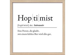 4019449498640 - Gerahmtes Bild HOPTIMIST (BHT 3250x3250x180 cm) PRO ART