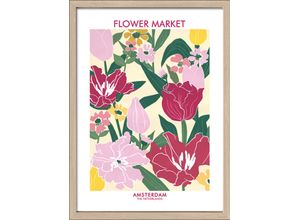 4019449499241 - PRO ART Gerahmtes Bild FLOWER MARKET I (BHT 55x75x320 cm) BHT 55x75x320 cm bunt