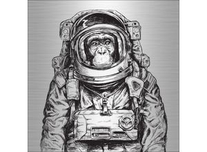 4019449500343 - PRO ART Aludibondbild ASTRONAUT II (BHT 98x98x110 cm) BHT 98x98x110 cm bunt Alubild Metallbild