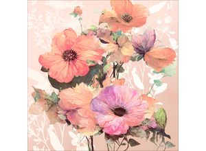 4019449501982 - PRO ART Aludibondbild FLOWERS VI (BHT 50x50x110 cm) BHT 50x50x110 cm bunt Alubild Metallbild