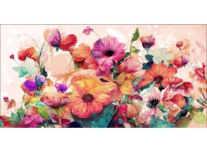 4019449501999 - PRO ART Aludibondbild FLOWERS XI (BHT 100x50x110 cm) BHT 100x50x110 cm bunt Alubild Metallbild