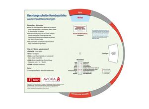 4019547001148 - Govi - Beratungsscheibe Homöopathika Akute Hauterkrankungen