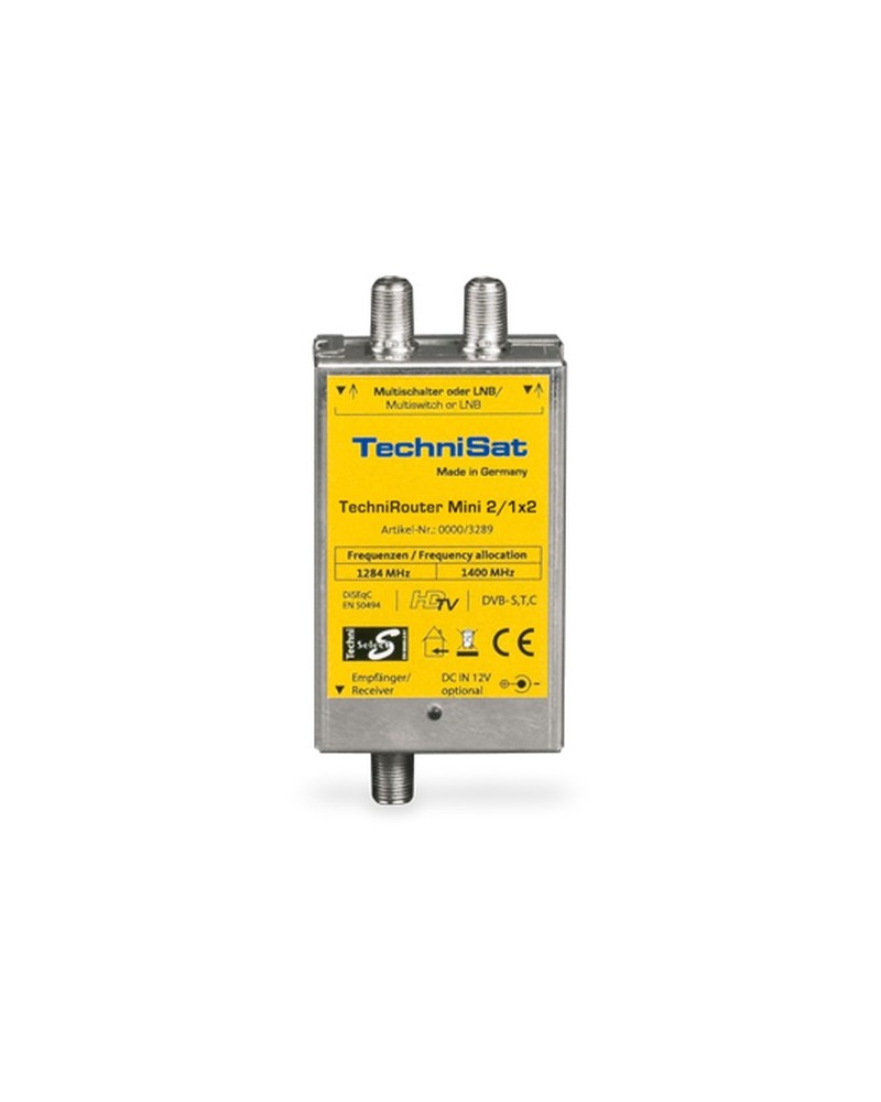 4019588032897 - TechniSat TechniRouter Mini 2 1x2 - Multiswitch Satelliten- terrestrisches Signal (0000 3289)