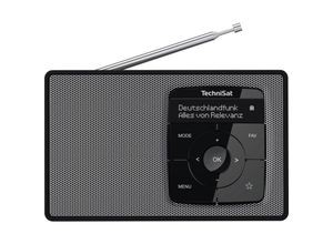 4019588039100 - Digitradio 2 Tischradio dab+ ukw dab+ ukw Bluetooth® Weckfunktion Schwarz Silber - Technisat