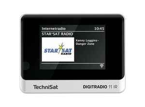 4019588039582 - TechniSat DIGITRADIO 11 IR Internet Tischradio DAB+ UKW Internet Bluetooth® Internetradio DAB+ UKW WLAN Inkl Fernbedienung Weckfunktion Schwarz Silber