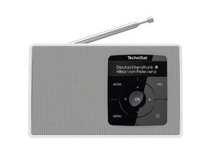 4019588139107 - TechniSat DIGITRADIO 2 Tischradio DAB+ UKW DAB+ UKW Bluetooth® Weckfunktion Weiß