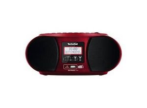 4019588339521 - TechniSat DIGITRADIO 1990 CD-Radio DAB+ UKW AUX Bluetooth® CD USB Akku-Ladefunktion Weckfunktion Rot