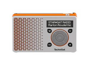 4019588349971 - TechniSat DigitRadio 1 - Tragbares DAB-Radio - 1 Watt - Silber orange