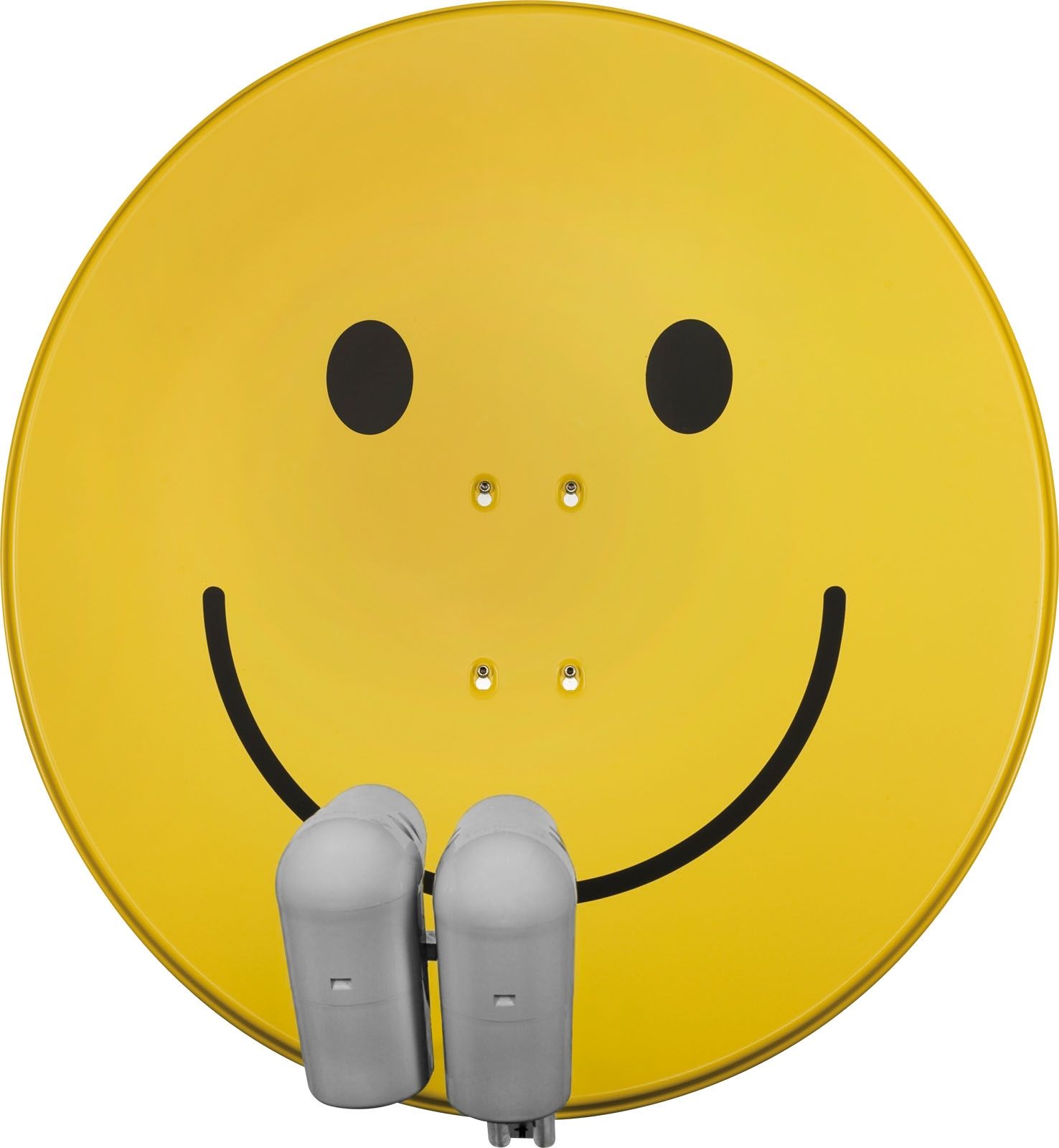 4019588728851 - TechniSat GIGATENNE 850 smiley-gelb (Sat-Antenne 85 cm mit 2 Quattro-LNB)