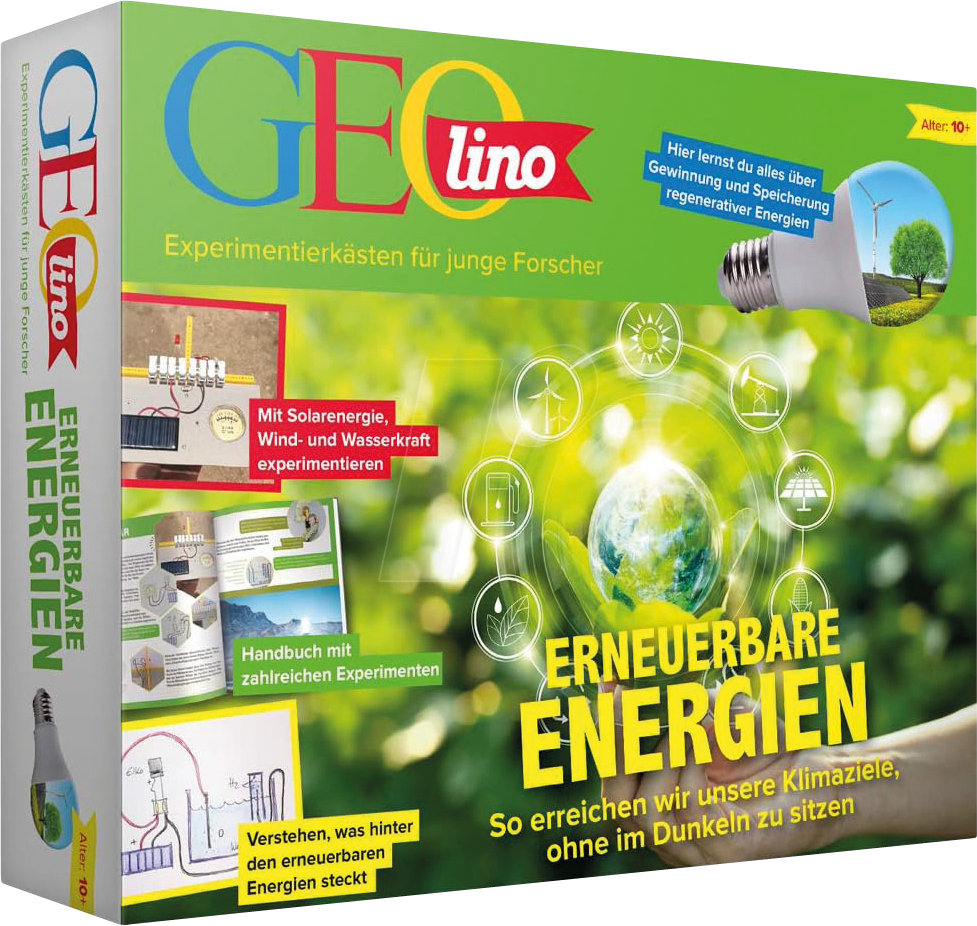 4019631670854 - FRANZIS Experimentierset GEOlino - Erneuerbare Energien - ab 10 Jahren