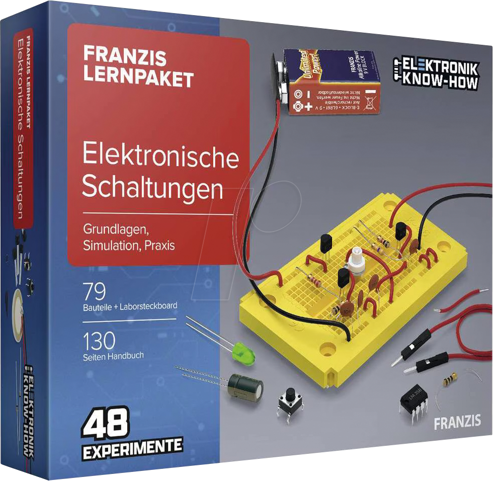 4019631671646 - Lernpaket Elektronische Schaltungen 79 Bauteile und Laborsteckboard