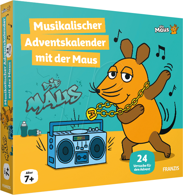 4019631672704 - FRANZIS Adventskalender Musikalisch mit der Maus mehrfarbig