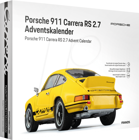 4019631672735 - ADV 67273-5 - Adventskalender - Porsche 911 Carrera RS DE ENG Hellgelb