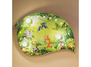 4019698131305 - Kinder-Wandleuchte Wildnis mit LED-Lichteffekten