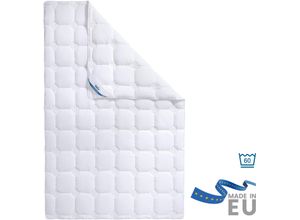 4019793251052 - Microfaserbettdecke BECO Medibett Cotton Soft Bettdecken für Sommer und Winter Decke Gr B L 155 cm x 220 cm leicht weiß Bettdecke 135x200 cm allergiker geeignet (Hausstauballerker)