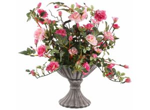 4019844604288 - Kunstpflanze IGEA Wildrosen Kunstpflanzen Gr B H 22 cm x 41 cm 1 St rosa (weiß rosa) Kunstpflanze Künstliche Zimmerpflanzen Kunstpflanzen