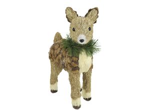 4019844669577 - Dekofigur IGEA Reh aus Bast beige (natur) B18cm H10cm Bast Dekofiguren Dekoration Geschenk Dekorative Dekoobjekt Ornamente Tierfigur Dekotier