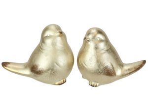 4019844799236 - Dekofigur IGEA Vogel aus Keramik gold B14cm H12cm Keramik Dekofiguren 2er Set Ornament Statue Tierfigur Skulptur Dekovogel Vogelfigur 4019844799236 - Dekofigur IGEA Vogel aus Keramik gold B14cm H12cm Keramik Dekofiguren 2er Set Ornament Statue Tierfigur Skulptur Dekovogel Vogelfigur