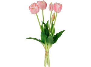 4019844805210 - Kunstblume IGEA Tulpen rosa B20cm H39cm L12cm Polyester Kunstpflanzen Real-Touch Tulpenbund künstlich Blüten Tulpenstrauß