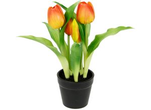 4019844805333 - Kunstblume Tulpen IGEA Höhe 22 cm orange