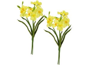 4019844807177 - Kunstblume IGEA Narzissen gelb B18cm H38cm L10cm Polyester Kunstpflanzen