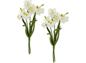 4019844807191 - Kunstblume IGEA Narzissen weiß B18cm H38cm L10cm Polyester Kunstpflanzen