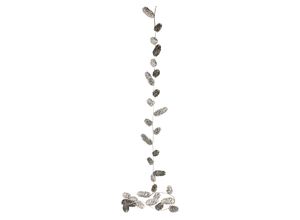 4019844808136 - Kunstgirlande IGEA Künstliche Weihnachtsgirlande mit Zapfen silber B12cm H180cm L4cm Kunststoff Kunstpflanzen Weihnachtsdeko Girlande Ranke Kette Weihnachtsdekoration