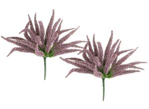 4019844824839 - Kunstpflanze IGEA Erikabusch 2er Set lila B25cm H25cm L25cm Kunststoff Kunstpflanzen 25cm Heidenkraut Strauch Dekopflanze Dekoblume Bouquet Pflanze
