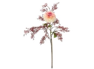 4019844824976 - Kunstblumenstrauß IGEA Kunstblumen Set Dahlie1 rosa (hellrosa) B32cm H74cm L16cm Polyester Kunstpflanzen Mit Dekozweig 74 cm hoch Blumen Arrangement Seidenblumen Einzelblumen