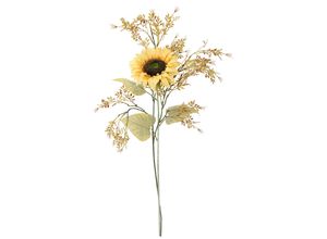4019844824990 - Kunstblumenstrauß IGEA Kunstblumen Set Sonnenblume gelb (hellgelb) B32cm H70cm L16cm Polyester Kunstpflanzen Mit Dekozweig 70cm Blumenarrangement Sonnenblumenzweig künstlich Deko