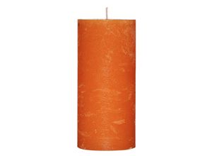 4019916354431 - Kerze RUSTIK orange (DH 7x12 cm)