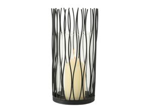 4020607462359 - Windlicht LARIO Gr1 (H 25 cm) H 25 cm schwarz Teelichthalter Windlichtglas Teelichtglas