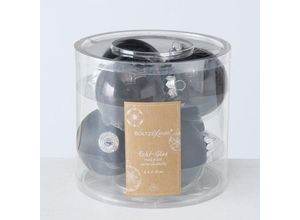 4020607546479 - Weihnachtskugeln Ø 8 cm 6 tlg Schwarz