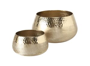 4020607657113 - Windlicht Lukeria 2-teiliges Set Metall Farbe gold ø 13 cm + 20 cm