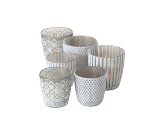 4020607692961 - Windlicht Patty 6er-Set H7-9 x ⌀7-9 cm Grau