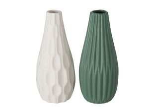 4020607845954 - Hohe Vase Lenja 2er grün 24 cm Ø 10 cm