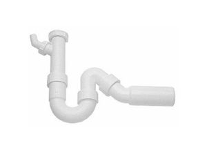 4020684108485 - Glatter röhrenförmiger Siphon für 4 cm Brecher - 137267 Blanco