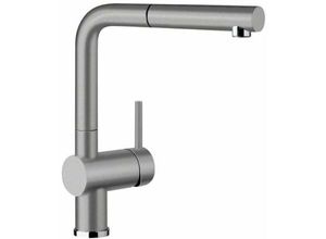 4020684489560 - Linus s - Küchenarmatur mit ausziehbarem Anschluss Aluminium 516689 - Blanco