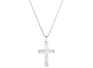 4020689070459 - Kette mit Anhänger AMOR Silver Cross 9070459 Halsketten Gr Silber 925 (Sterlingsilber) Länge 45 cm silberfarben Damen Ketten mit Anhänger Made in Germany