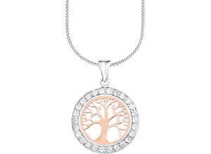 4020689187775 - amor Damen Kette mit Anhänger 511100 925er Silber roségold